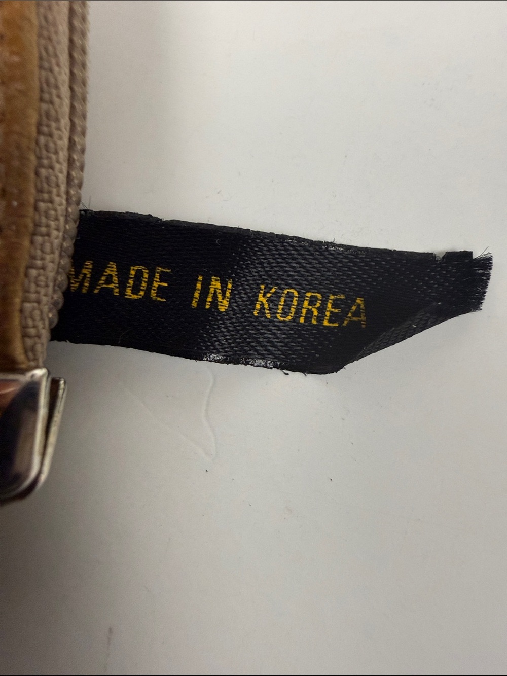 Leather Key Coin Pouch Keychain - Tan - Picture 3 of 7